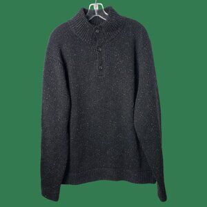 Patagonia Fisherman's Stitch 3 Button Placket Recycled Material Sweater Medium